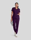 بلوزة إيما جريز اناتومي ~ Emma Top Grey's Anatomy || EGGPLANT GREYS ANATOMY SPANDEX