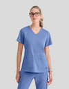 بلوزة إيما جريز اناتومي ~ Emma Top Grey's Anatomy || CIEL BLUE GREYS ANATOMY SPANDEX