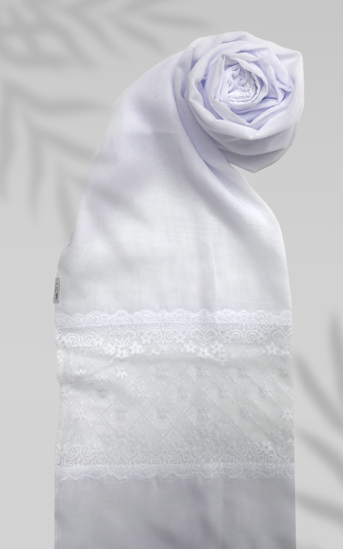 Japanese Voile Lace Scarf 2