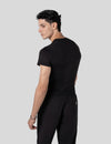 اندر سكراب بريميوم سوفت بآكمام قصيرة ~ Premium-Soft Short Sleeve Under Scrub. || BLACK MUSTWEAR