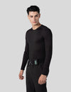 اندر سكراب بريميوم سوفت بآكمام طويلة ~ Premium-Soft Long Sleeve Under Scrub. || BLACK MUSTWEAR