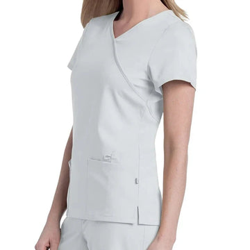 SOPHIE CROSSOVER TUNIC White Frontview