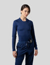اندر سكراب بريميوم سوفت بآكمام طويلة ~ Premium-Soft Long Sleeve Under Scrub. || NAVY BLUE MUSTWEAR