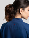جاكيت برفورمنس مست وير نسائي ازرق من الخلف || NAVY BLUE MUSTWEAR