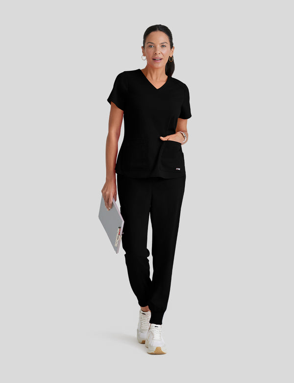 بلوزة إيما جريز اناتومي ~ Emma Top Grey's Anatomy || BLACK GREYS ANATOMY SPANDEX