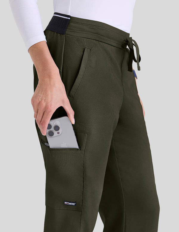 بنطلون كيم جريز اناتومي ~ Kim Pant Grey's Anatomy || OLIVE GREYS ANATOMY SPANDEX