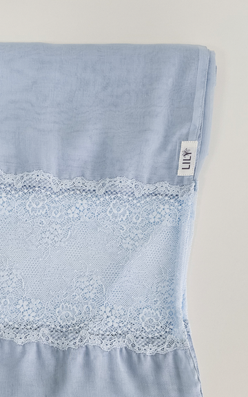 27 Japanese scarf with lace