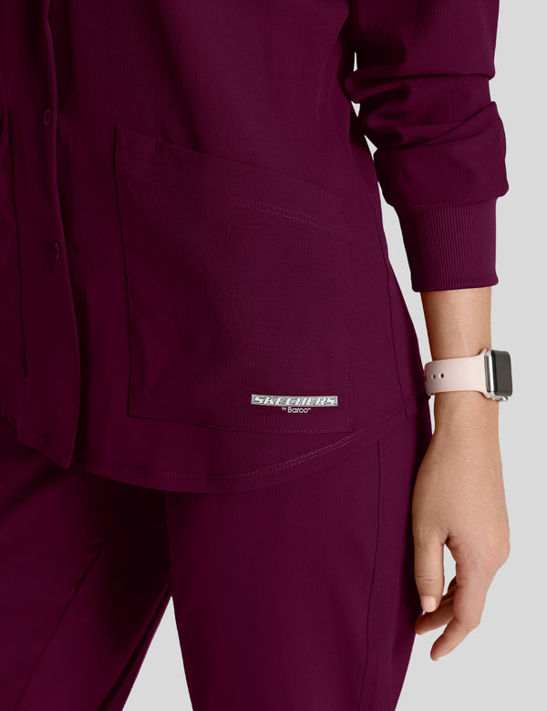 جاكيت ستابيليتي سكيتشرز ~ Jacket Stability Skechers|| WINE SKECHERS