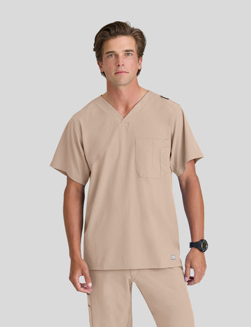 بلوزة سكتشرز جيب واحد ~ One pocket Scrub Top  || NEW KHAKI SKECHERS