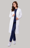 Virusflex Pure White Female Long Lab coat