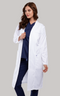 Virusflex Pure White Female Long Lab coat